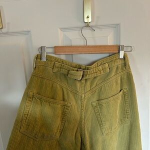 Green Corduroy Logan Cinch Back Boyfriend Jeans